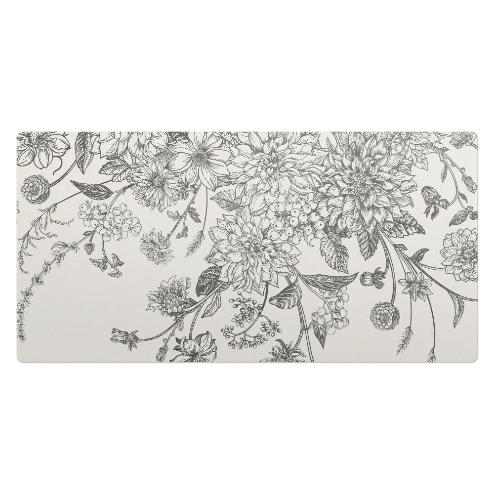 Kancelárska podložka na stôl Vintage kvetinový vzor