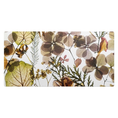 Kancelárska podložka na stôl Sušené listy a kvety