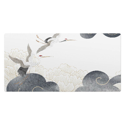 Kancelárska podložka na stôl Žeriavy a oblaky