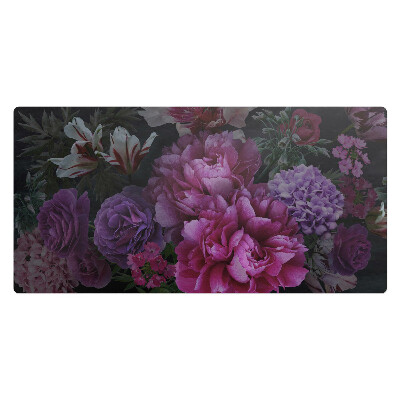 Kancelárska podložka na stôl Kvety v tme