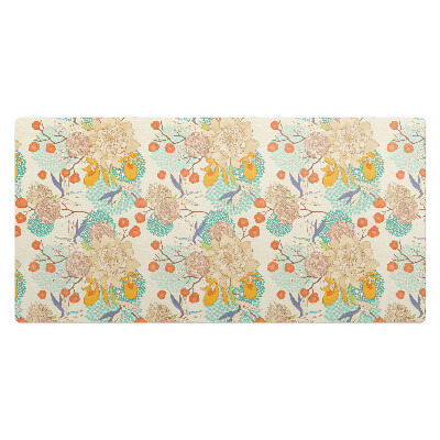 Veľká podložka na stôl Retro kvetinový vzor