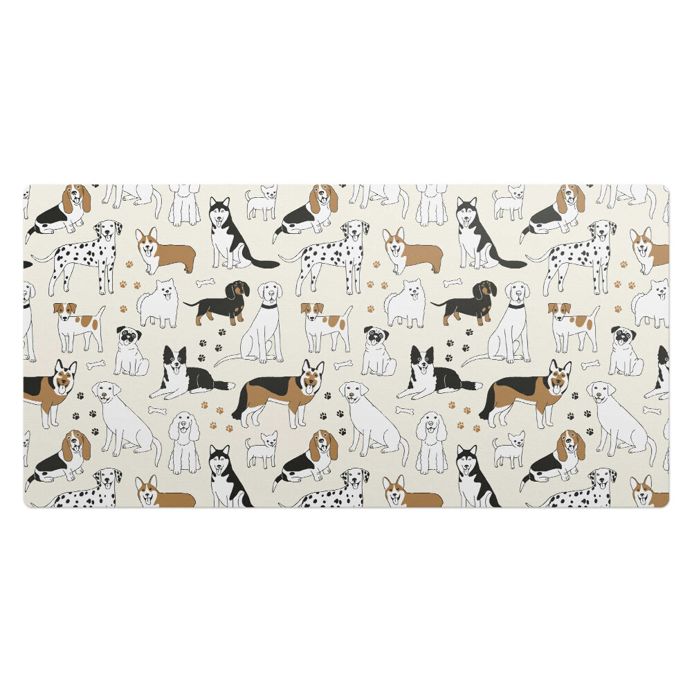 Veľká podložka na stôl Vzor so psami