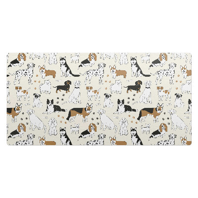 Veľká podložka na stôl Vzor so psami