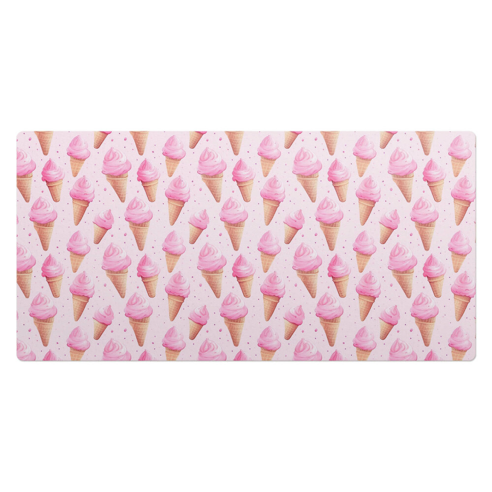 Kancelárska podložka na stôl Ružové zmrzlinové kornútky