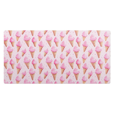 Kancelárska podložka na stôl Ružové zmrzlinové kornútky