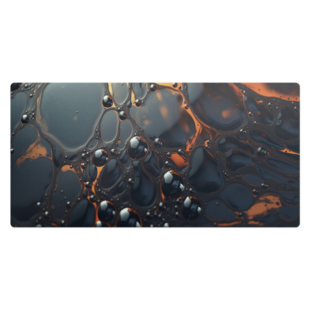 Kancelárska podložka na stôl Bubliny v tekutine