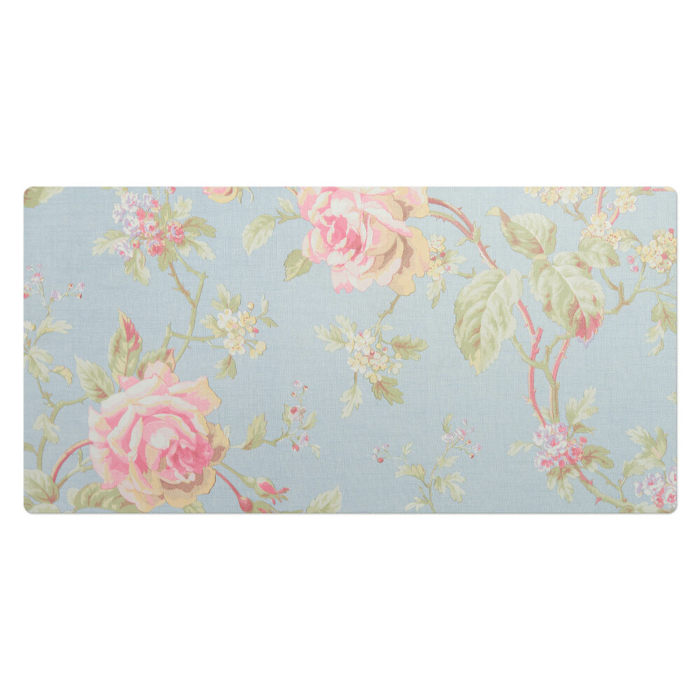 Veľká podložka na stôl Kvety na pastelovom pozadí