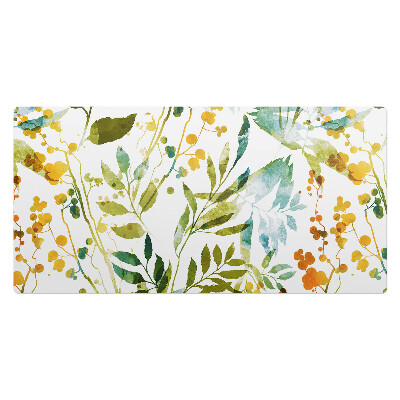 Kancelárska podložka na stôl Akvarelová lúka z listov