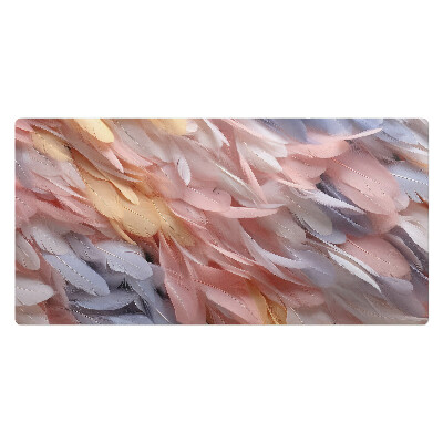 Kancelárska podložka na stôl Pastelové pierka