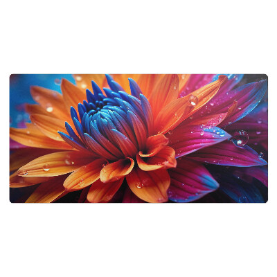 Veľká podložka na stôl Kvet s kvapkami