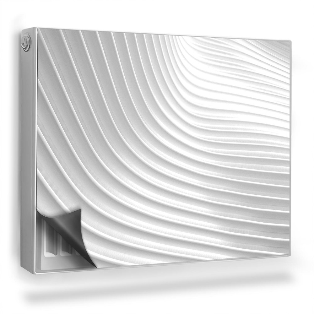 Dekoračný magnetický kryt na radiátor Geometrické ľahké štruktúry, plisovanie