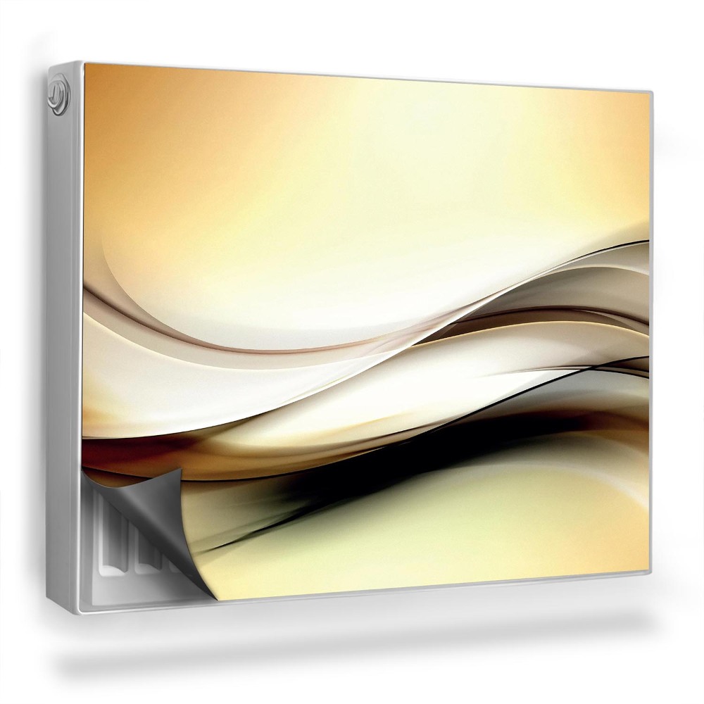 Dekoračný magnet na radiátor Teplá, zjednodušená geometrická abstrakcia