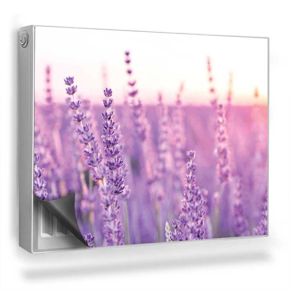 Dekoračný magnetický kryt na radiátor Levanduľové pole, kvety, západ slnka