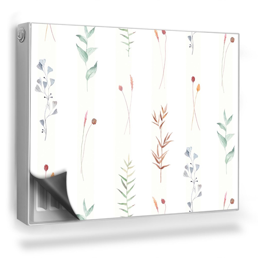 Dekoračný magnet na radiátor Jemné pastelové rastliny, listy, boho