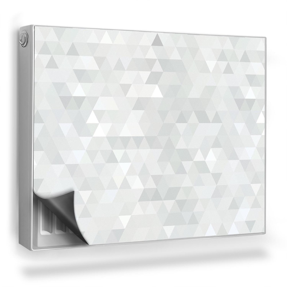 Magnetický kryt na radiátor Abstraktné geometrické zloženie trojuholníkov
