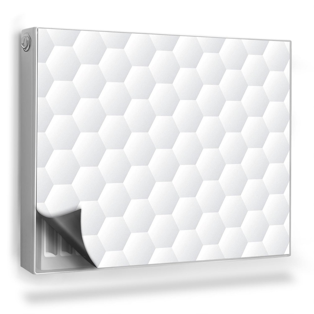 Dekoračný magnet na radiátor Svetlé šesťuholníkové dlaždice, abstraktné