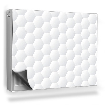 Dekoračný magnet na radiátor Svetlé šesťuholníkové dlaždice, abstraktné