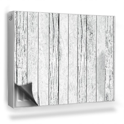 Dekoračný magnet na radiátor Tenké drevené dosky natreté bielou farbou