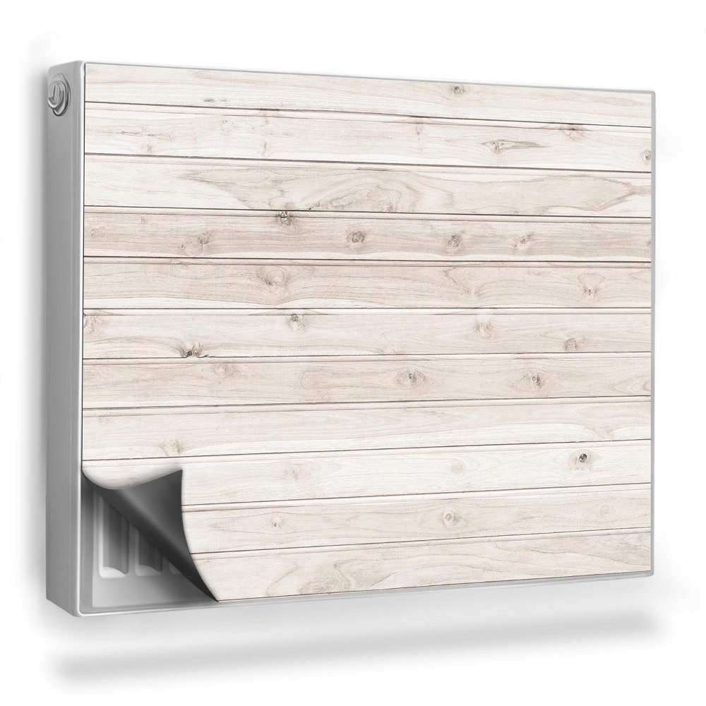 Dekoračný magnetický kryt na radiátor Ľahké, prírodné, tenké drevené dosky