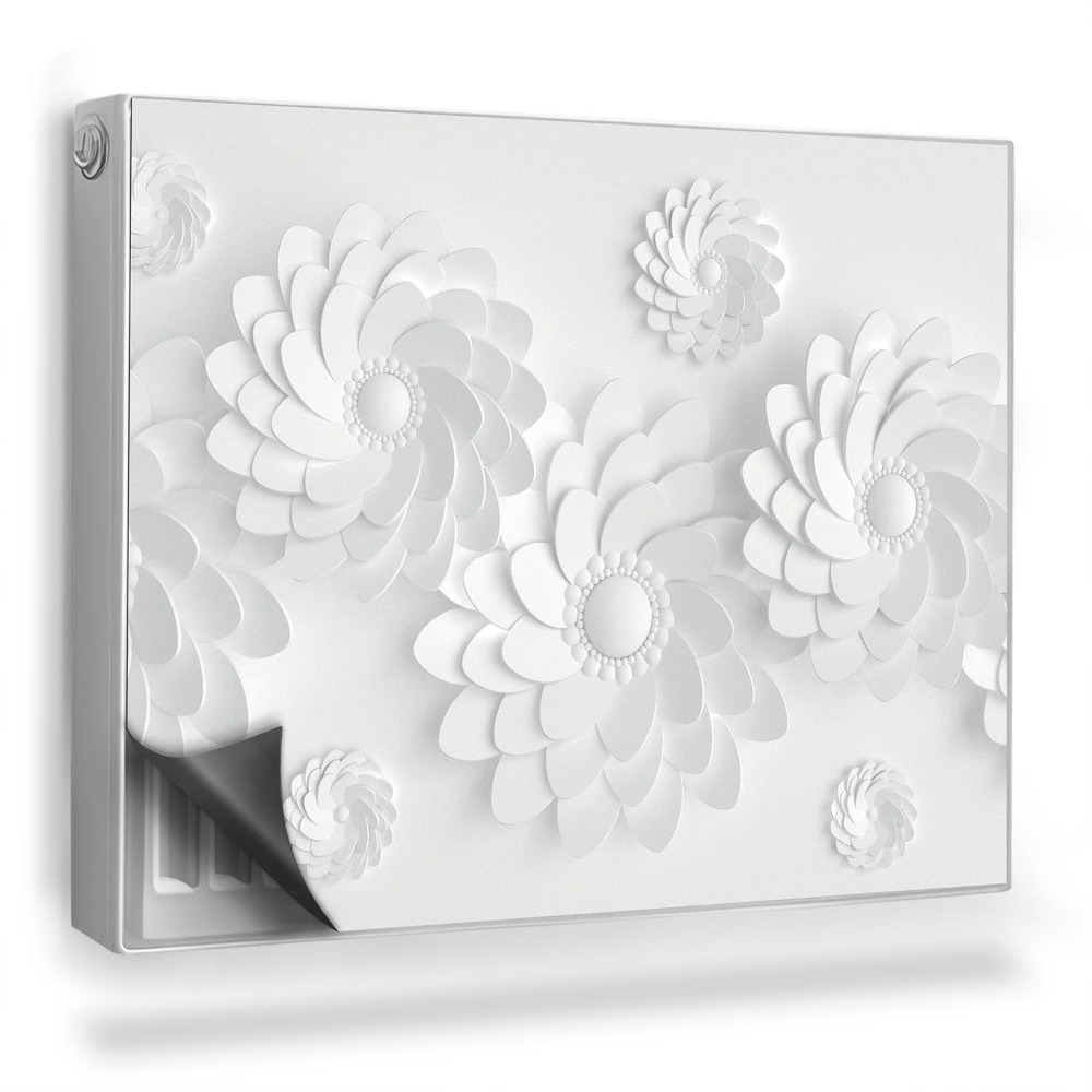 Dekoračný magnet na radiátor Geometrické zjednodušené kvety, origami