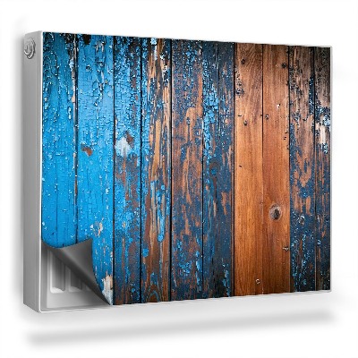 Dekoračný magnet na radiátor Poškodené dosky natreté farbou