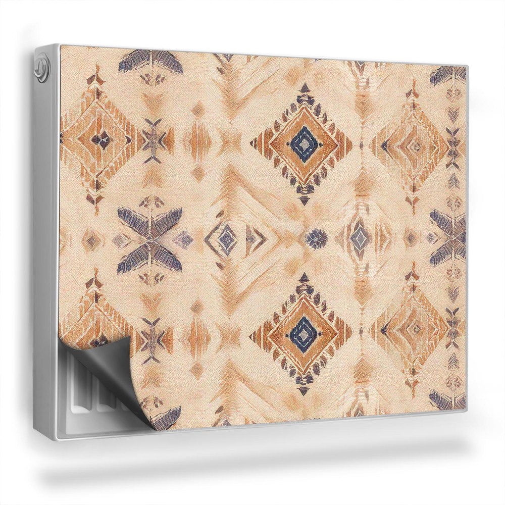 Dekoračný magnetický kryt na radiátor Etnické kmeňové ľudové vzory svetlo