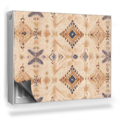 Dekoračný magnetický kryt na radiátor Etnické kmeňové ľudové vzory svetlo