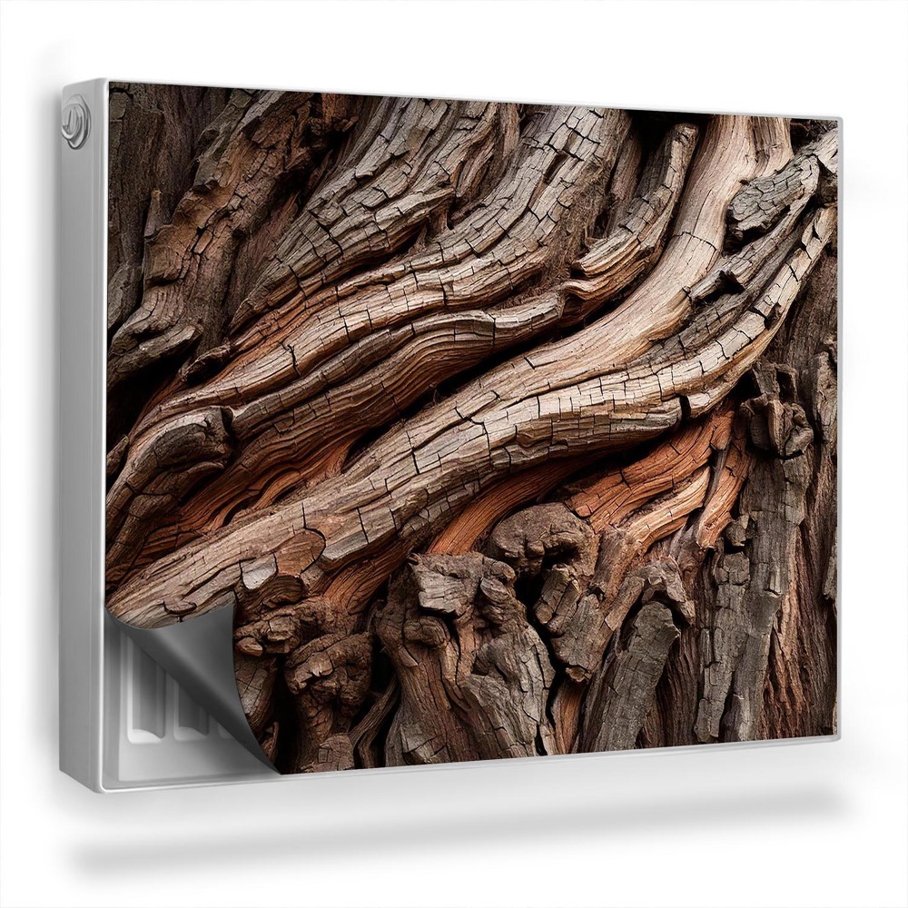 Magnetický kryt na radiátor Textúra kôry stromu, staré drevo
