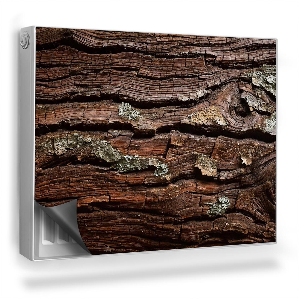Dekoračný magnetický kryt na radiátor Textúra kôry stromu, staré drevo