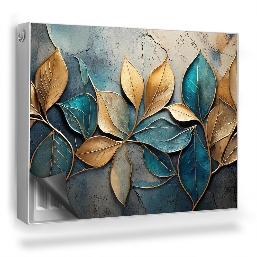 Dekoračný magnetický kryt na radiátor Maliarske kvety, rastliny, modernosť