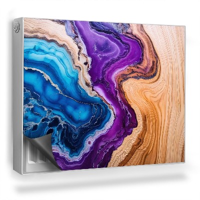 Dekoračný magnet na radiátor Svetlá drevená živica vo farbách