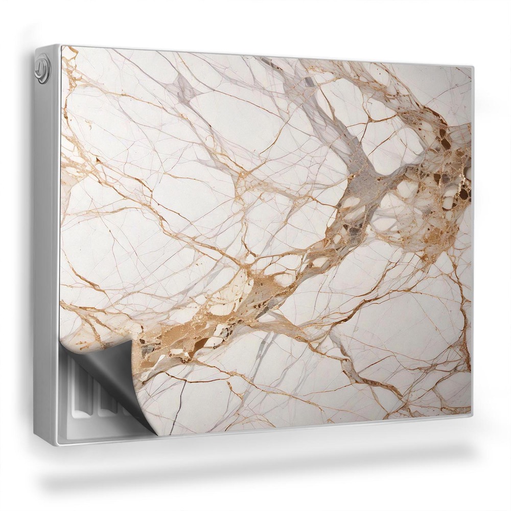 Dekoračný magnetický kryt na radiátor Módna kamenná textúra mramoru, pôvab