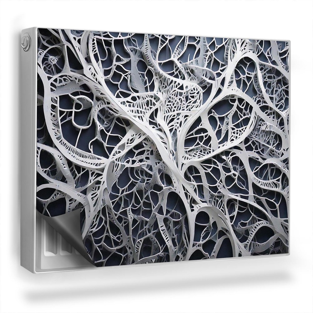 Dekoračný magnet na radiátor Prelamovaná štruktúra pavučiny abstrakcia