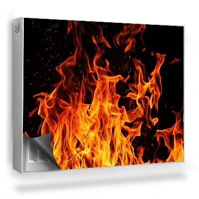 Magnetický kryt na radiátor Teplo ohňa, horúce plamene