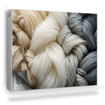 Dekoračný magnet na radiátor Pastelový vlnený materiál s textúrou