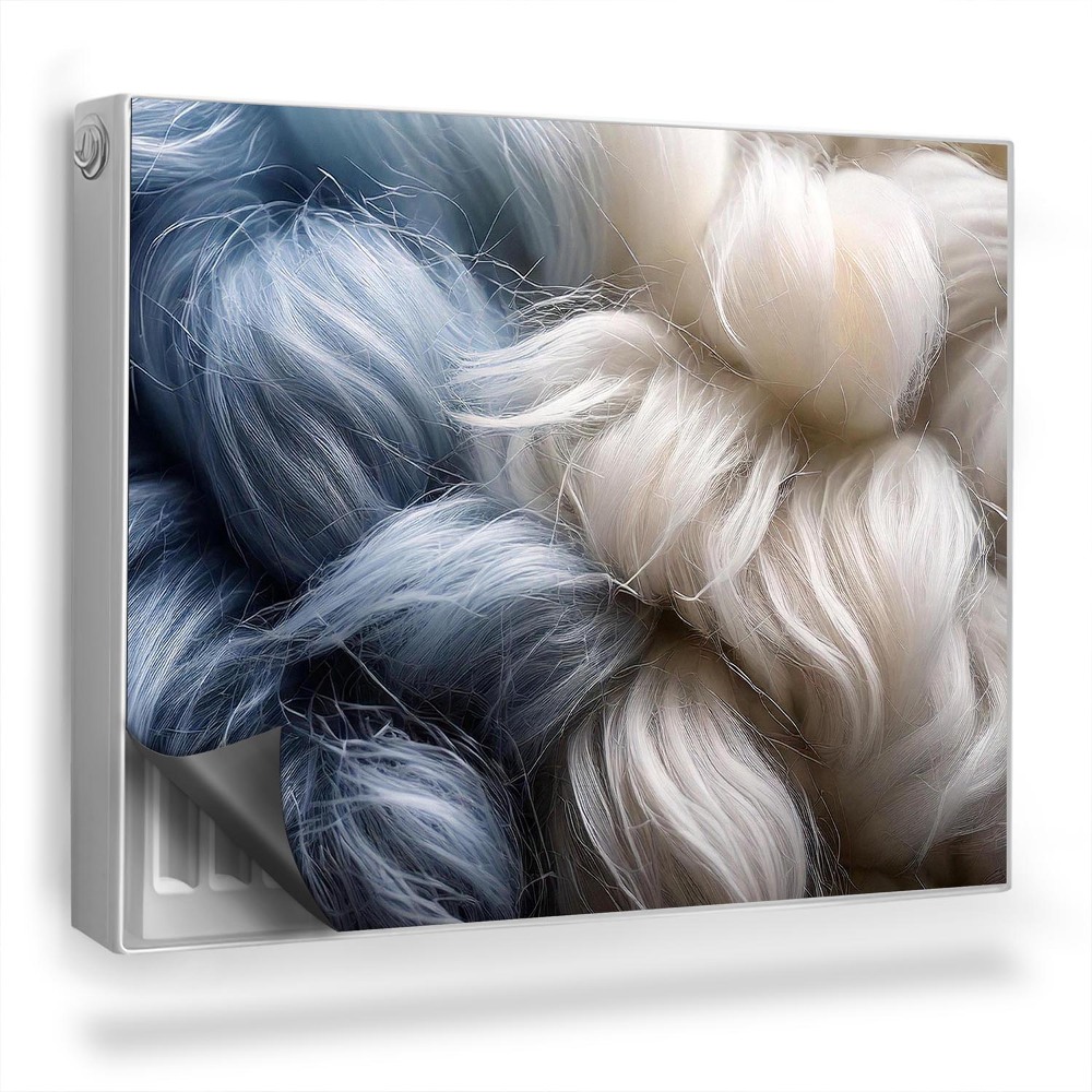 Dekoračný magnetický kryt na radiátor Jemná vlnená textúra materiálových vlákien