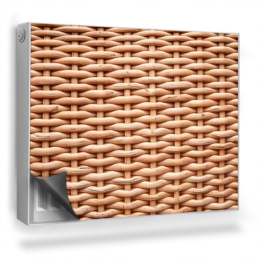 Dekoračný magnet na radiátor Prútená tkanina v prírodných farbách