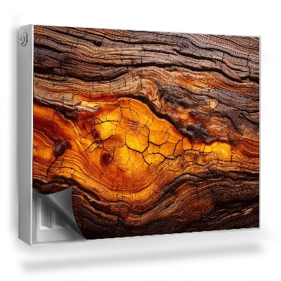 Magnetický kryt na radiátor Živica v prírodnej textúre dreva