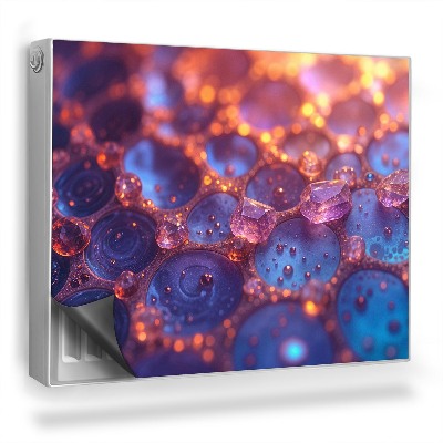 Dekoračný magnet na radiátor Jemné kryštály, biologická štruktúra