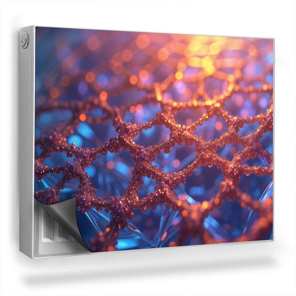 Magnetický kryt na radiátor Prelamovaná biologická štruktúra vyrobená z kryštálov