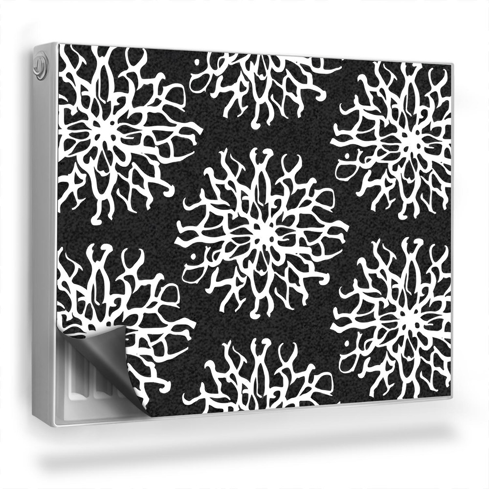 Magnetický kryt na radiátor Biele prelamované biologické štruktúry