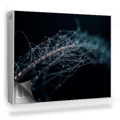 Dekoračný magnet na radiátor Abstraktná sieťová moderná ilustrácia