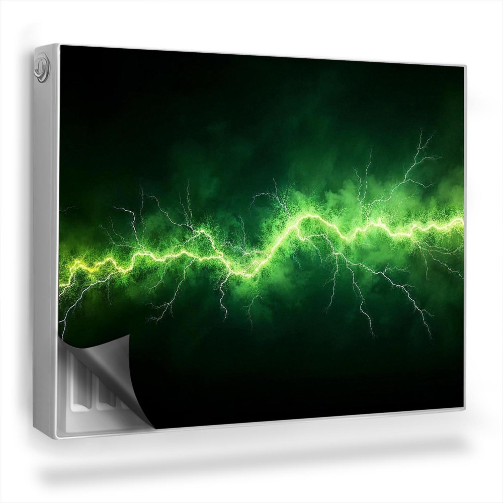 Dekoračný magnet na radiátor Zelený blesk jasný blesk príroda