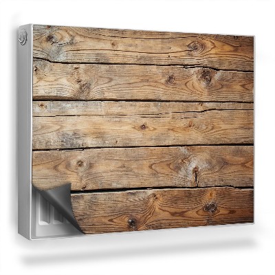 Magnetický kryt na radiátor Prírodná textúra drevených dosiek s uzlami