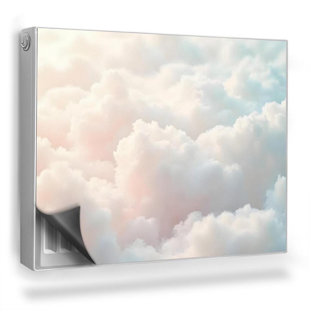 Dekoračný magnetický kryt na radiátor Pastelové oblaky, jasná obloha a oblaky
