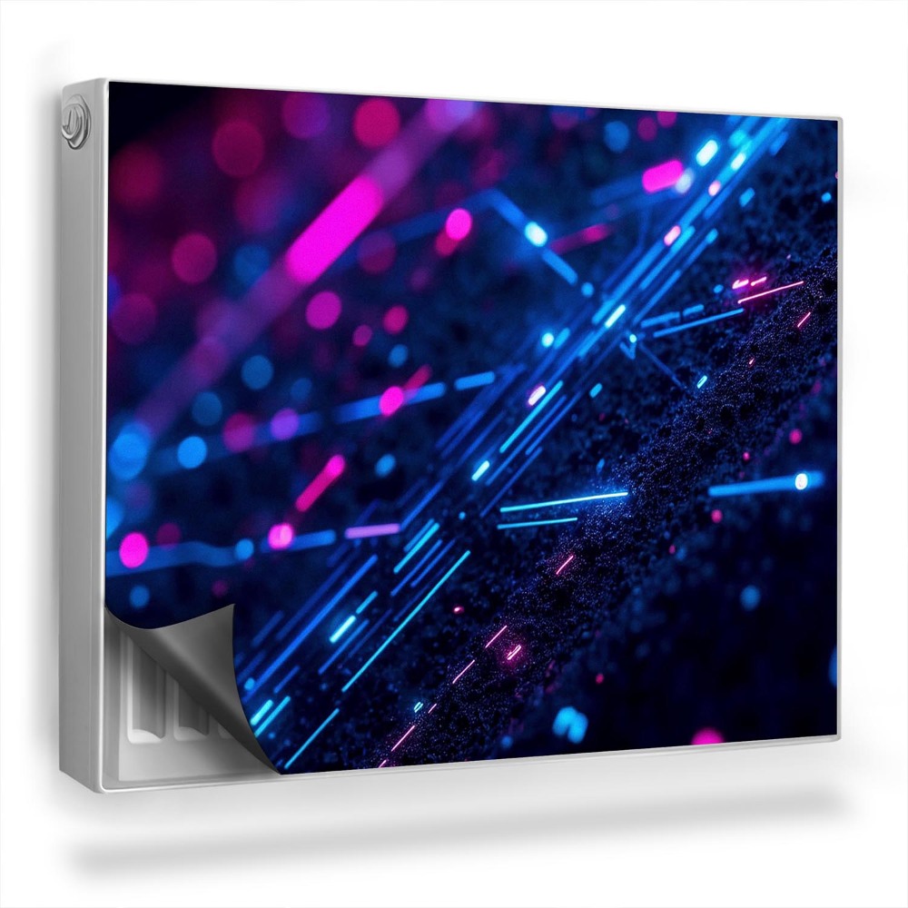 Dekoračný magnet na radiátor Moderné 3D abstrakcie neónových svetiel