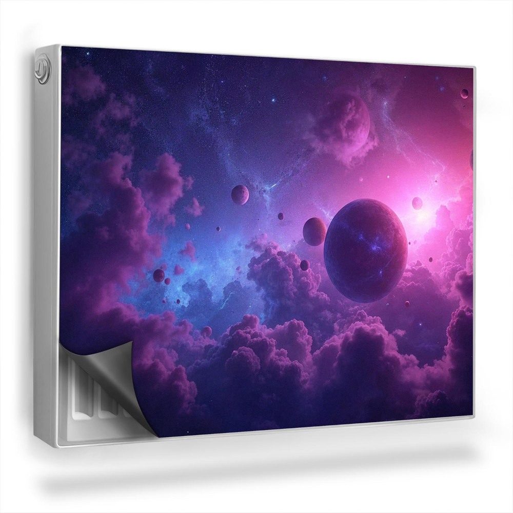 Dekoračný magnetický kryt na radiátor Fantastická ilustrácia oblohy a vesmíru