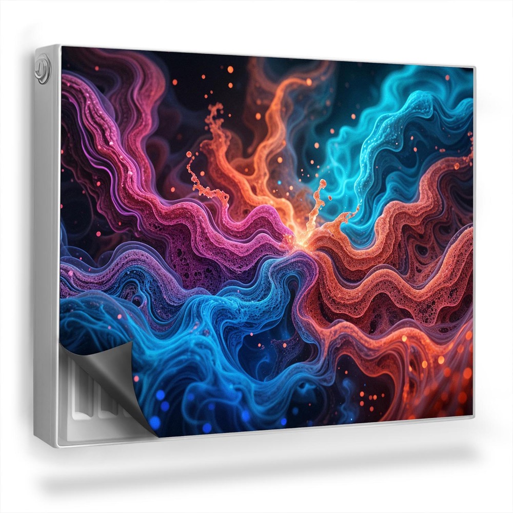 Dekoračný magnet na radiátor Abstraktná kompozícia, zmiešané farby