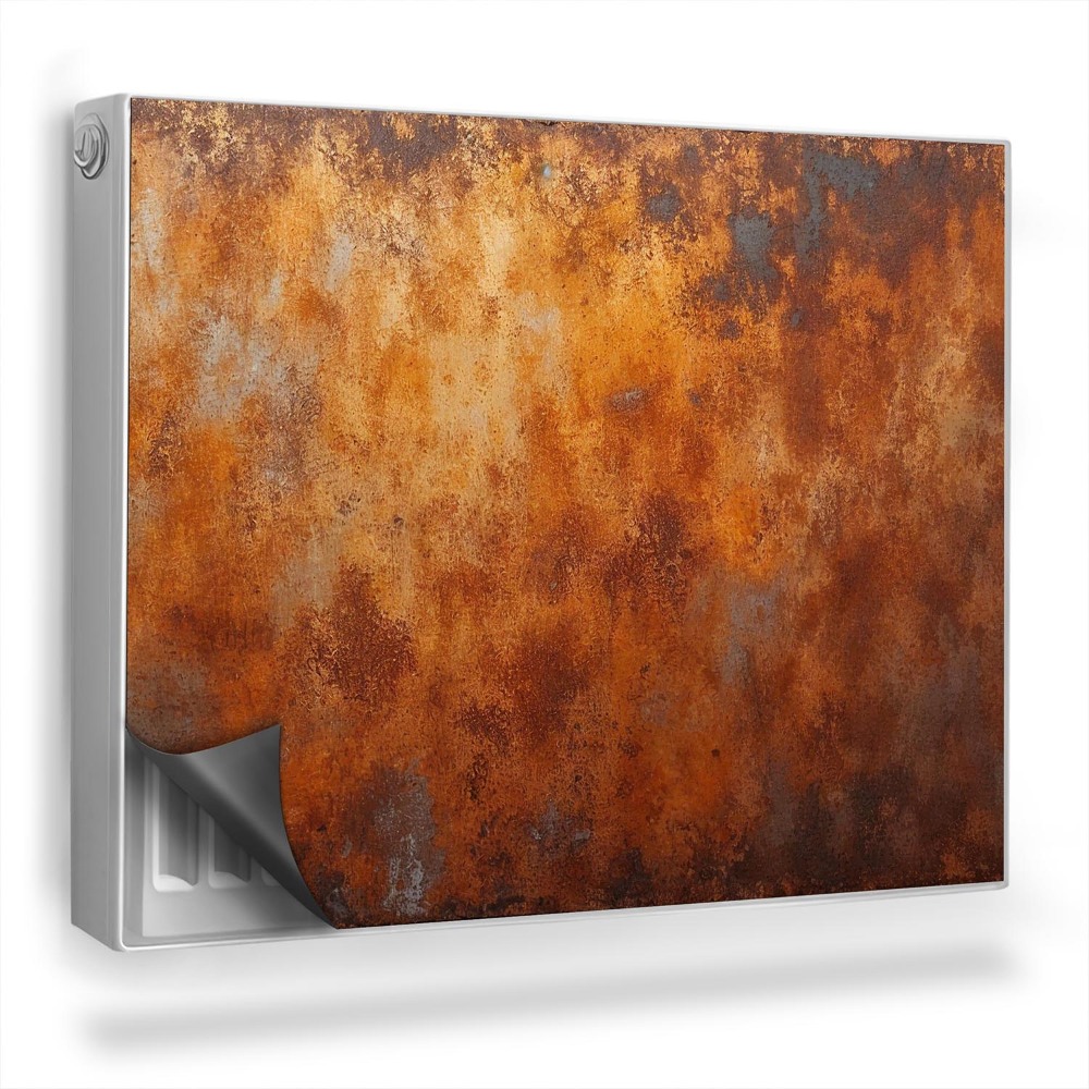 Magnetický kryt na radiátor Hrdza na kove, priemyselná textúra