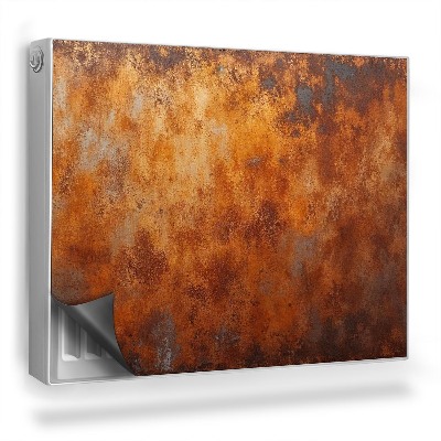 Magnetický kryt na radiátor Hrdza na kove, priemyselná textúra